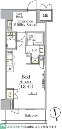 ザ・パークハビオ神楽坂レジデンスSouthの物件間取画像